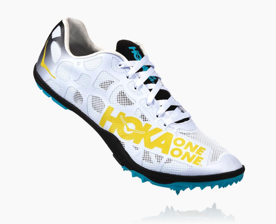 Spikes Mens - Hoka One One Rocket X - White - DSKUVXW-50